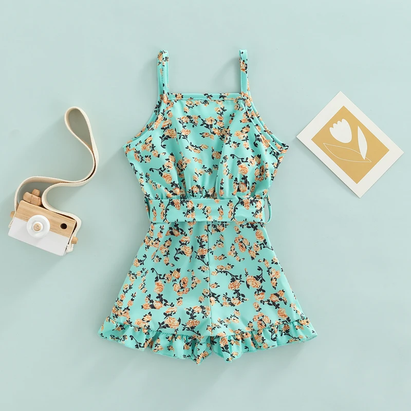Toddler Baby Girls Floral Jumpsuit Strap Buttons Ruffle Hem Romper Shorts Overall Summer Outfit Clothes 
Toddler Baby Girls Floral Jumpsuit Strap Buttons Ruffle Hem Romper Shorts Overall Summer Outfit Clothes