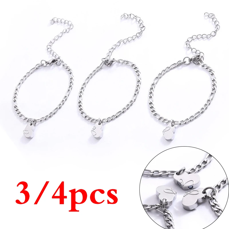 Four-leaf Clover Magnetic Best Friendship Bracelets for 3/4 Women Men Magnet Heart Best Friend Forever Good Luck Bracelet Gifts
Four-leaf Clover Magnetic Best Friendship Bracelets for 3/4 Women Men Magnet Heart Best Friend Forever Good Luck Bracelet Gifts