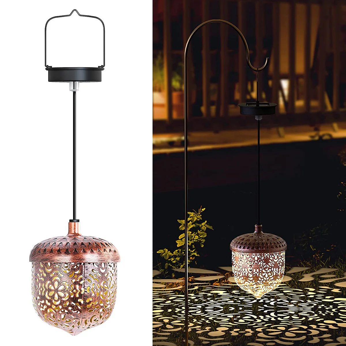 LED Solar Lantern Light Bronze Metal Lantern Lamp IP65 Waterproof Outdoor Hanging Light Retro Garden Decoration for Patio Yard
LED Solar Lantern Light Bronze Metal Lantern Lamp IP65 Waterproof Outdoor Hanging Light Retro Garden Decoration for Patio Yard