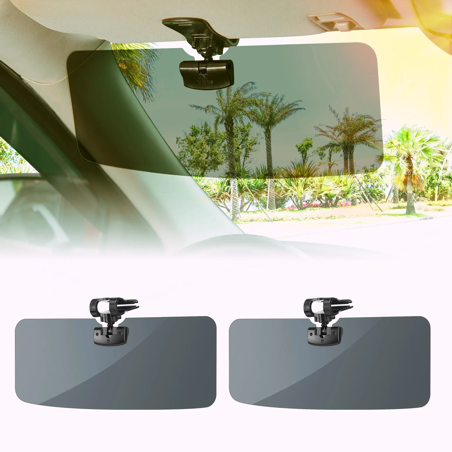 

for SUVs Sunshade Universal Sun Visor Polarized Extender for Car Anti-Glare Clear Adjustable Anti-Dazzle Blocker Accessories