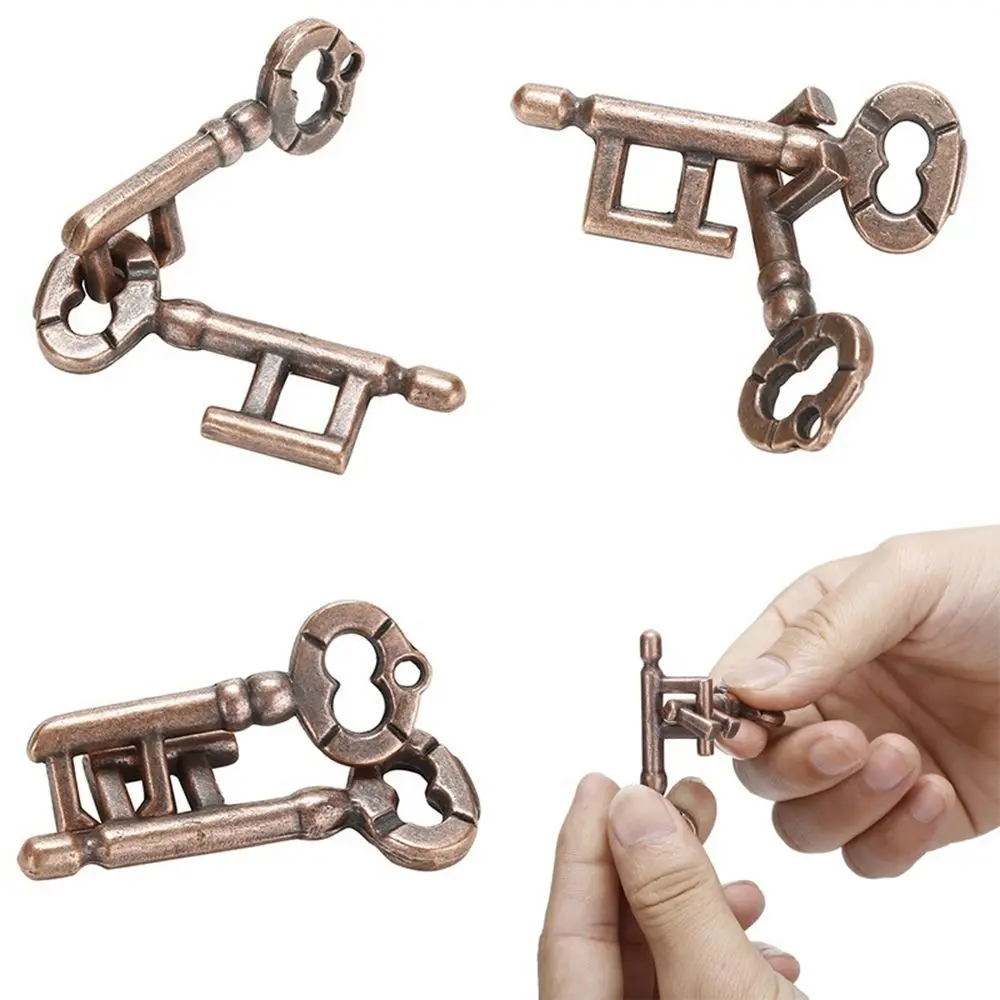 Decompression Toys Brain Tester Key Lock Toy Development Alloy Key Ring Puzzle Game Children's Kid IQ Thinking Test Key Puzzle
Decompression Toys Brain Tester Key Lock Toy Development Alloy Key Ring Puzzle Game Children's Kid IQ Thinking Test Key Puzzle