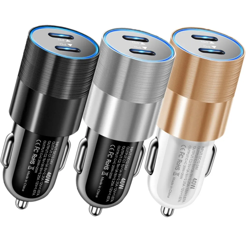 200pcs 40W USB C Fast Car Charger 2 Ports Car Charger Adapter Dual Type C PD Quick Charge for Xiaomi Samsung Huawei Charger
200pcs 40W USB C Fast Car Charger 2 Ports Car Charger Adapter Dual Type C PD Quick Charge for Xiaomi Samsung Huawei Charger