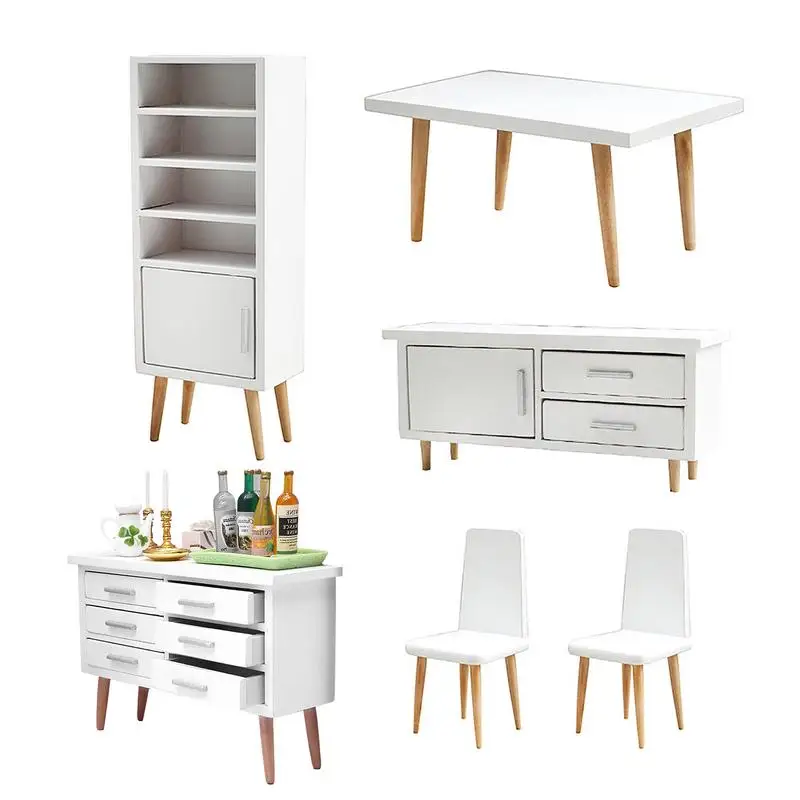 Doll House Furniture Mini 6pcs Mini Wood Dollhouse Furniture Set 1/12 Scale Miniature Accessories Including Table Chair &
Doll House Furniture Mini 6pcs Mini Wood Dollhouse Furniture Set 1/12 Scale Miniature Accessories Including Table Chair &