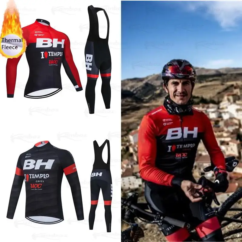 New BH Team Cycling Clothing Mountain Bike Jersey Mens Bicycle Sport Suit Winter Thermal Fleece Long Sleeve Bicycling Shorts Set
New BH Team Cycling Clothing Mountain Bike Jersey Mens Bicycle Sport Suit Winter Thermal Fleece Long Sleeve Bicycling Shorts Set