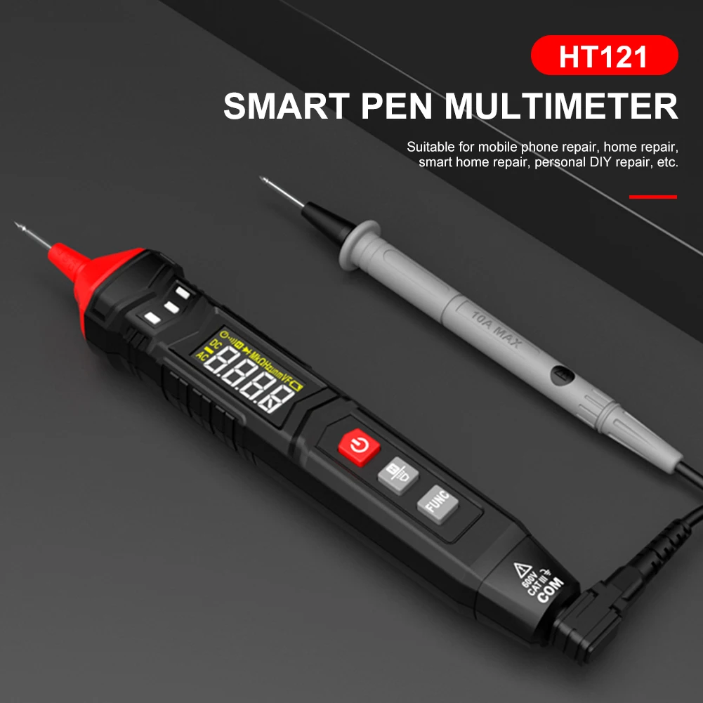 Smart Pen Multimeter Digital DC AC Voltmeter Resistance Capacitance Diode Continue Hz Detector Live Wire Tester 4000 Counts
Smart Pen Multimeter Digital DC AC Voltmeter Resistance Capacitance Diode Continue Hz Detector Live Wire Tester 4000 Counts