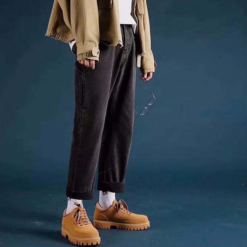 Men Denim Jeans Hombre Spring Autumn 2022 New Casual Korean Hong Kong Style Wide Leg Pants Straight Tooling Pants Couple
Men Denim Jeans Hombre Spring Autumn 2022 New Casual Korean Hong Kong Style Wide Leg Pants Straight Tooling Pants Couple