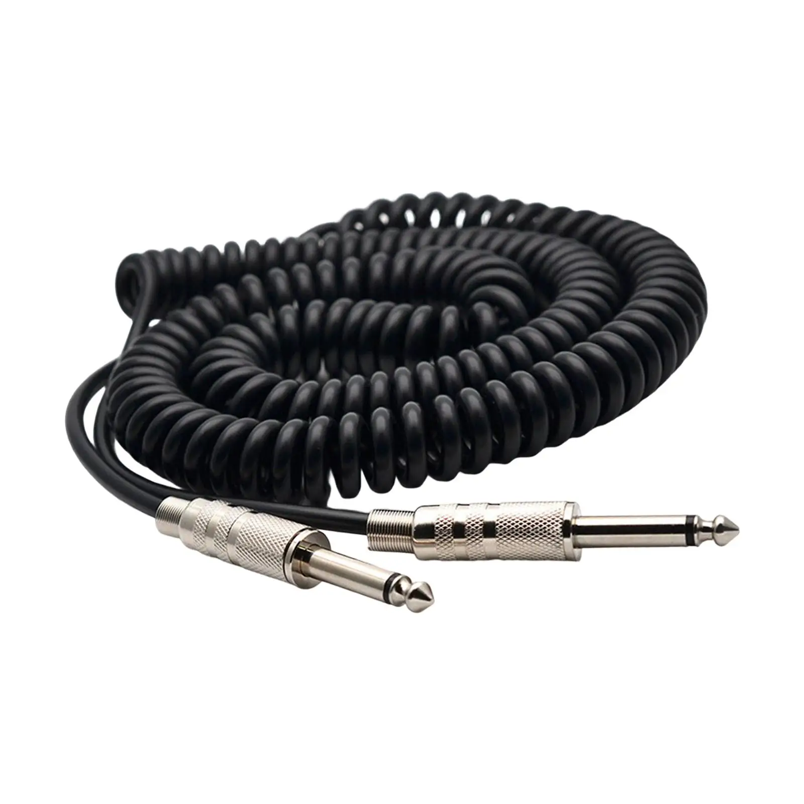 Spring Audio Cable 6.5mm to 6.5mm Guitar Bass Instrument Cable Male to Male Guitar Spring Cable for Microphone Speaker
Spring Audio Cable 6.5mm to 6.5mm Guitar Bass Instrument Cable Male to Male Guitar Spring Cable for Microphone Speaker
