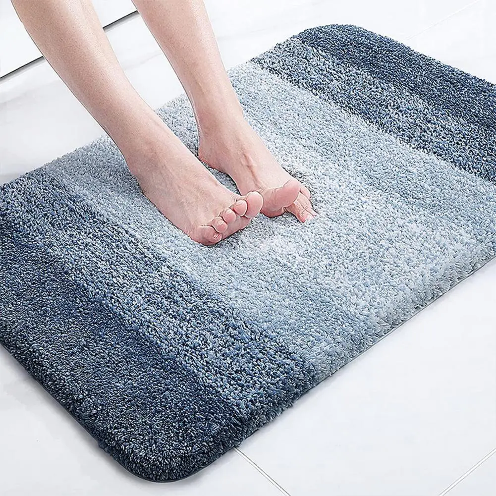 Bath Mat Microfiber Bath Rug Non-slip Bathroom Plush Shaggy Bath Carpet Mat Household Supplies
Bath Mat Microfiber Bath Rug Non-slip Bathroom Plush Shaggy Bath Carpet Mat Household Supplies