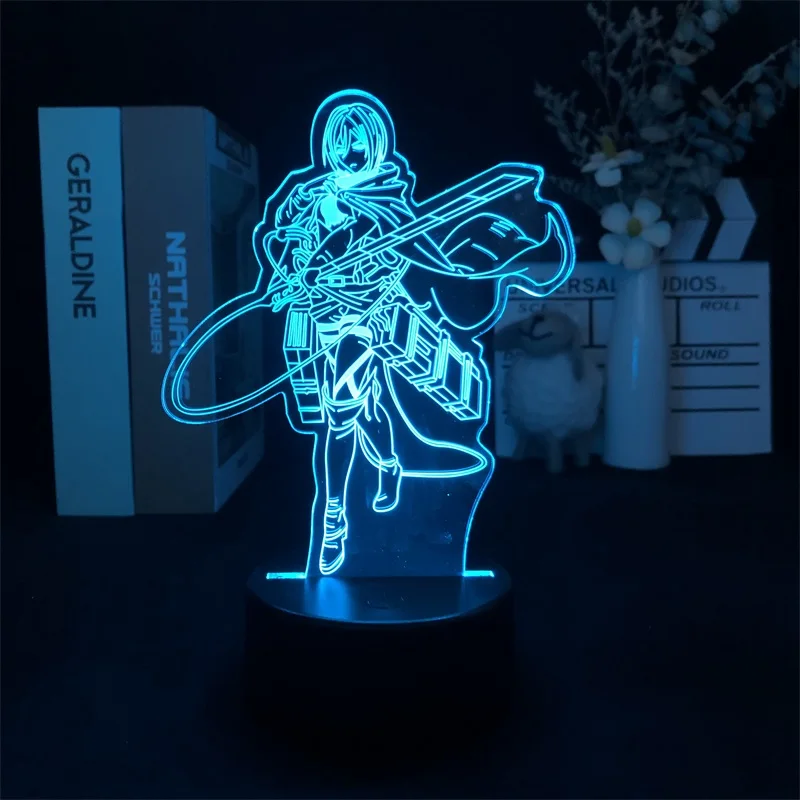 Night Lamp Alarm Clock Base Light Attack on Titan Mikasa Ackerman Colorful Japanese Anime Manga Directly Supply Decor Indoor
Night Lamp Alarm Clock Base Light Attack on Titan Mikasa Ackerman Colorful Japanese Anime Manga Directly Supply Decor Indoor