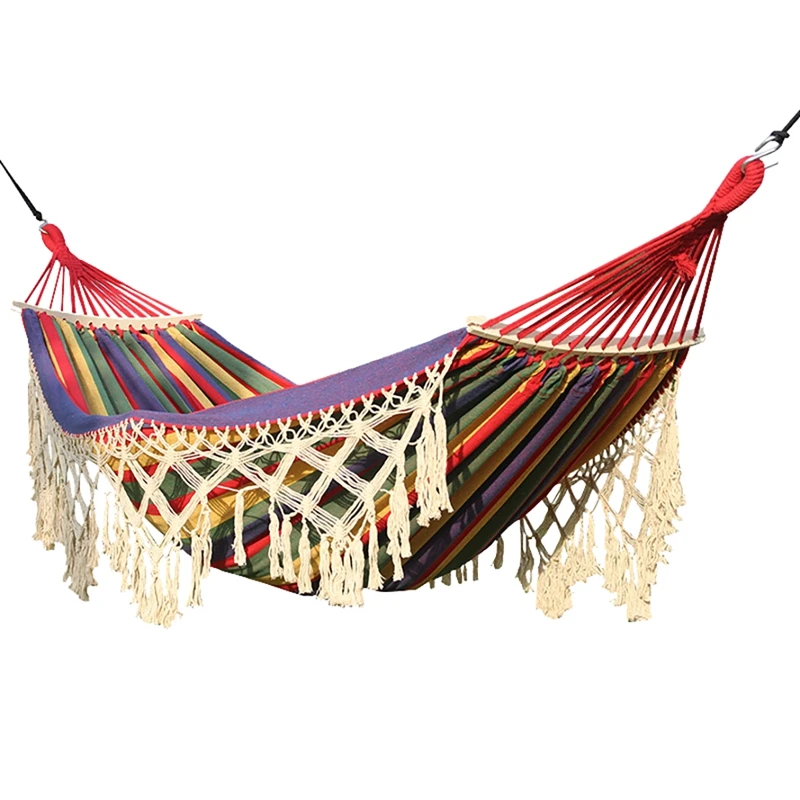 Double Hammock Cotton Canvas Portable Camping Hammock Hanging Hammock Chair For Travel Patio Garden Colorful
Double Hammock Cotton Canvas Portable Camping Hammock Hanging Hammock Chair For Travel Patio Garden Colorful
