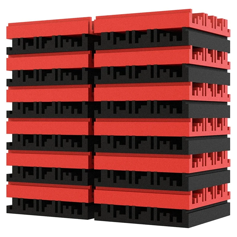 24 Acoustic Foam Panels,Broadband Studio Wedge Tiles,Sound Panels Wedges Soundproof Sound Insulation Absorbing,30X30x5cm
24 Acoustic Foam Panels,Broadband Studio Wedge Tiles,Sound Panels Wedges Soundproof Sound Insulation Absorbing,30X30x5cm