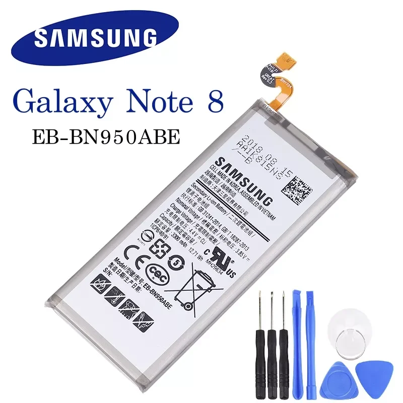Оригинальная запасная аккумуляторная батарея для телефона Samsung GALAXY Note 8 N950 N950F N950U N950N, аккумуляторы для телефона 3300 мАч
Оригинальная запасная аккумуляторная батарея для телефона Samsung GALAXY Note 8 N950 N950F N950U N950N, аккумуляторы для телефона 3300 мАч