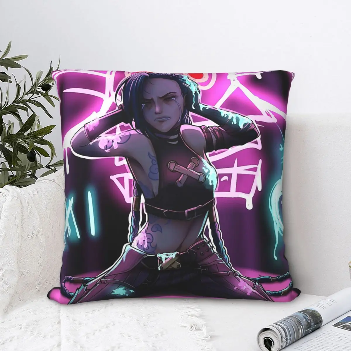 Arcane Jinx Throw Pillow Case Backpack Cushions Covers DIY Printed Breathable Home Decor
Arcane Jinx Throw Pillow Case Backpack Cushions Covers DIY Printed Breathable Home Decor