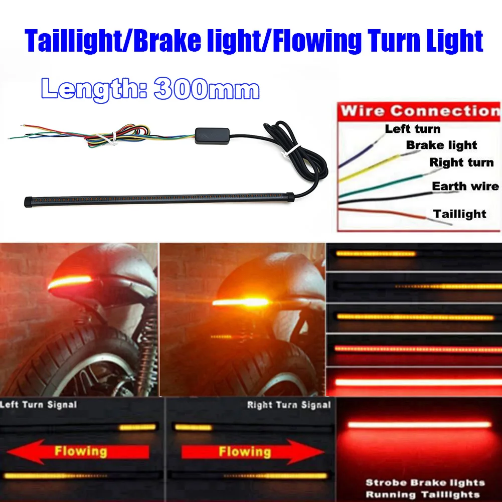 Motor LED Strip Flasher Turn Signal Sequential Switchback Flowing Tail Brake Lamp Tool Directional Lights Universal Accessories
Motor LED Strip Flasher Turn Signal Sequential Switchback Flowing Tail Brake Lamp Tool Directional Lights Universal Accessories