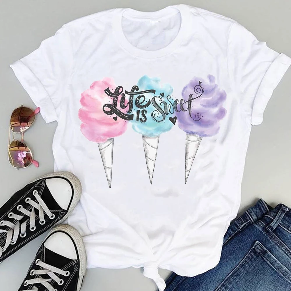 Women Ice Cream Casual Cute Beach 90s Cartoon Short Sleeve Sweet Summer Fashion Print Lovely Clothes Tops Tees Tshirt T-Shirt
Women Ice Cream Casual Cute Beach 90s Cartoon Short Sleeve Sweet Summer Fashion Print Lovely Clothes Tops Tees Tshirt T-Shirt