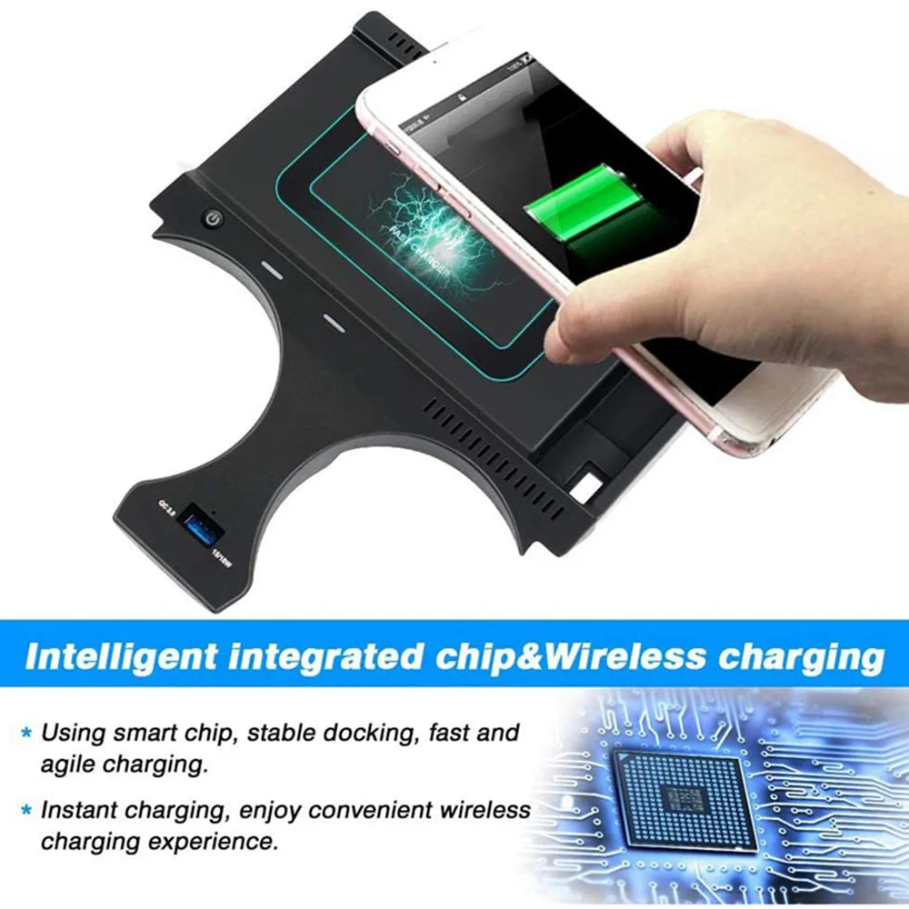 Car QI Wireless Charger Charging Plate Mobile Phone Holder Accessories Suitable for-BMW X3 X4 2019 2020 2021 2022
Car QI Wireless Charger Charging Plate Mobile Phone Holder Accessories Suitable for-BMW X3 X4 2019 2020 2021 2022