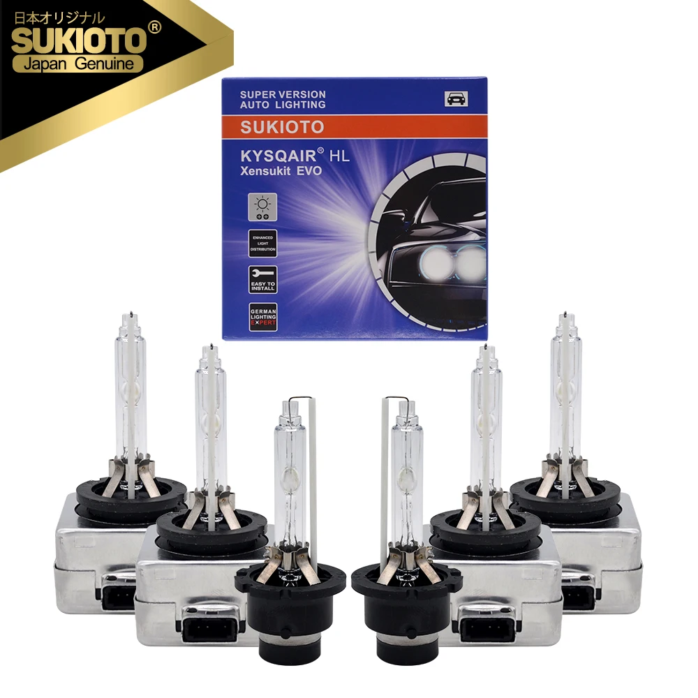SUKIOTO JAPAN Super Bright D1S D2S D3S D4S Xenon Bulbs 55W 3800LM 4300K 5000K 6000K 8000K 10000K D2R D4R Car Headlight Auto Lamp
SUKIOTO JAPAN Super Bright D1S D2S D3S D4S Xenon Bulbs 55W 3800LM 4300K 5000K 6000K 8000K 10000K D2R D4R Car Headlight Auto Lamp