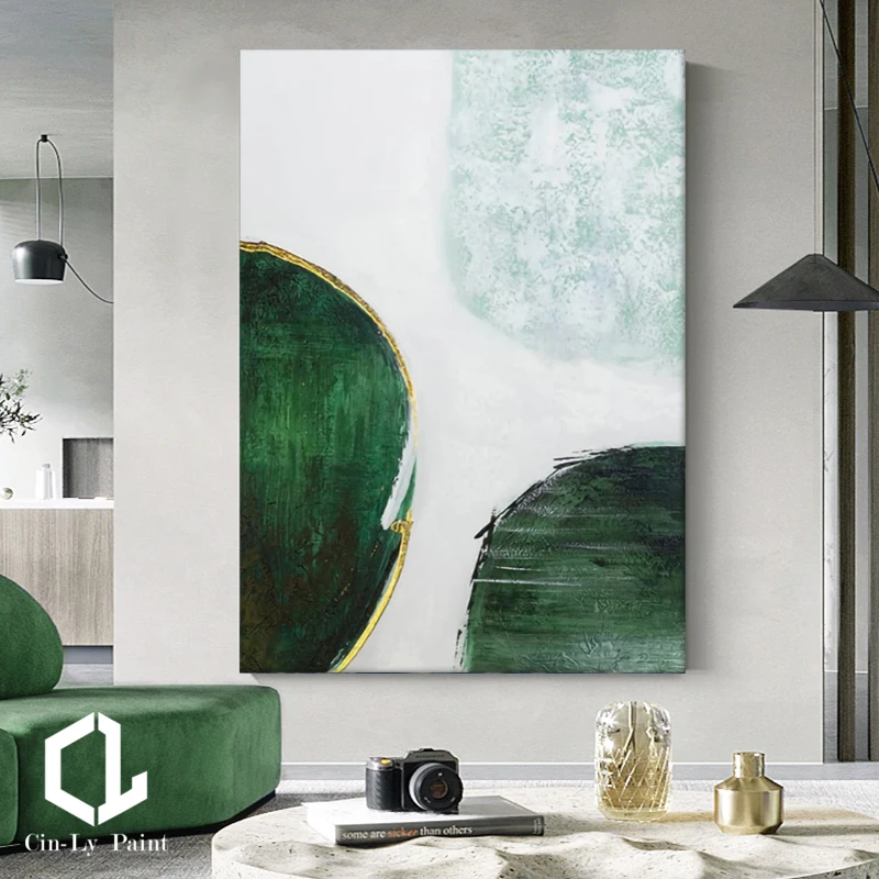 Handmade Abstract Oil Painting On Canvas Color Knife Green Geometric Line Modern Wall Art For Living Room Decor Frameless Poster
Handmade Abstract Oil Painting On Canvas Color Knife Green Geometric Line Modern Wall Art For Living Room Decor Frameless Poster