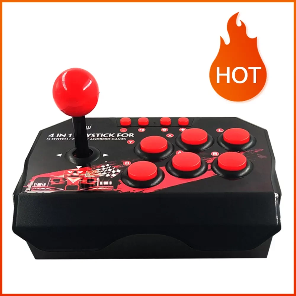 4-in-1 USB Wired Game Joystick Retro Arcade Station TURBO Games Console Rocker Fighting Controller for PS3/Switch/PC/Android TV
4-in-1 USB Wired Game Joystick Retro Arcade Station TURBO Games Console Rocker Fighting Controller for PS3/Switch/PC/Android TV