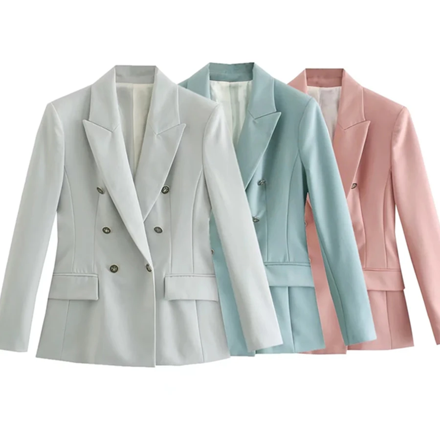 Elmsk 2022 Fashion Simple Double Breasted Solid Casual Blazers Women England Style Office Lady Colorful Jacket Tops
Elmsk 2022 Fashion Simple Double Breasted Solid Casual Blazers Women England Style Office Lady Colorful Jacket Tops
