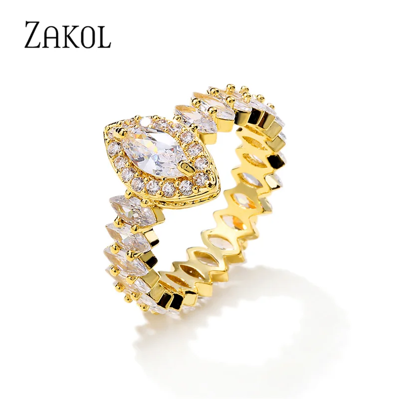 ZAKOL Shinny Hip Hop Gold Color Men Rings Luxury Marquise Cut CZ Zirconia Wedding Ring for Women Fashion Girls Party Jewelry
ZAKOL Shinny Hip Hop Gold Color Men Rings Luxury Marquise Cut CZ Zirconia Wedding Ring for Women Fashion Girls Party Jewelry