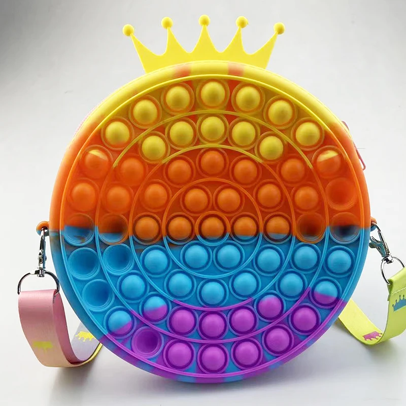 Round Crown Bag Kawaii Fidget Toys Stress Relief Rainbow Anti-Stress Children Sensory Relieve Autism Squishy Squeeze Toy for Kid
Round Crown Bag Kawaii Fidget Toys Stress Relief Rainbow Anti-Stress Children Sensory Relieve Autism Squishy Squeeze Toy for Kid