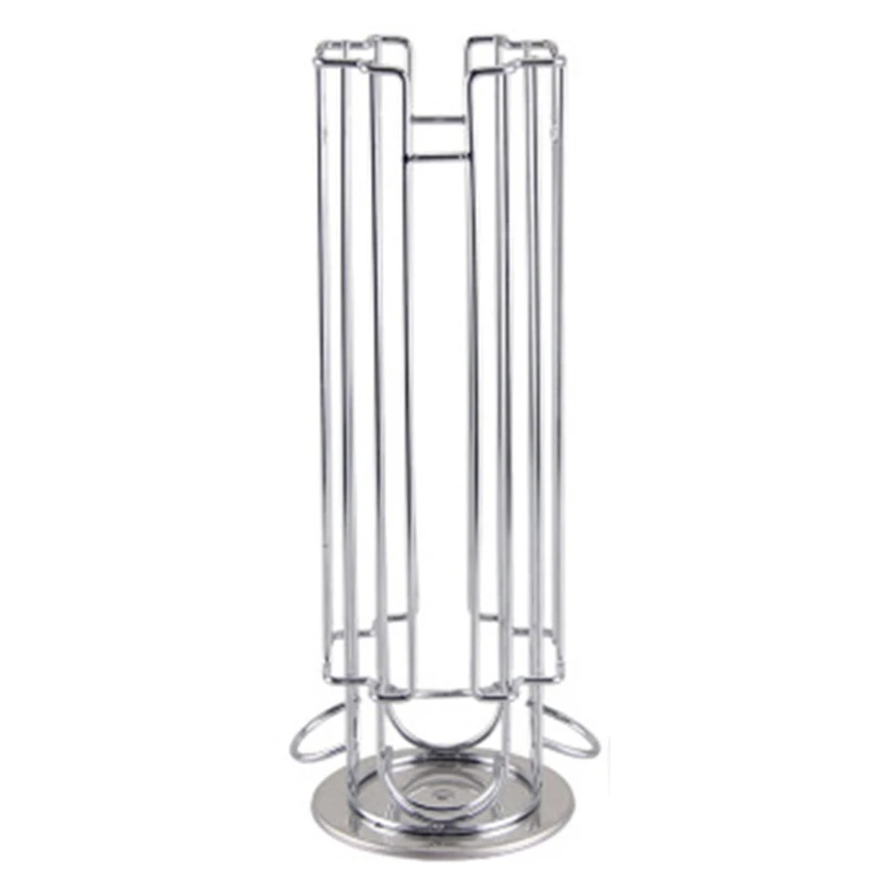 18Cups Rotatable Coffee Pod Holder Iron Chrome Plating Display Capsule Rack Stand Storage Shelves For Capsule
18Cups Rotatable Coffee Pod Holder Iron Chrome Plating Display Capsule Rack Stand Storage Shelves For Capsule
