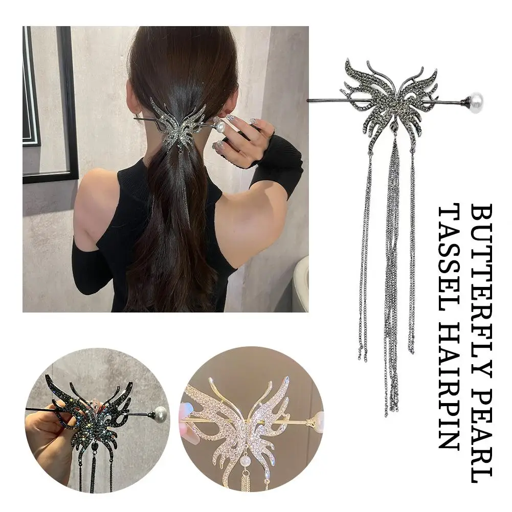 New Female Butterfly Pearl Tassel Hair Claw Rhinestone Korean Shark Simple Accessories Crab Clip Ponytail Clip Hair Girls I6F9
New Female Butterfly Pearl Tassel Hair Claw Rhinestone Korean Shark Simple Accessories Crab Clip Ponytail Clip Hair Girls I6F9