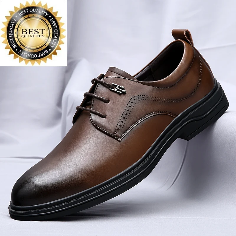 lace Shoes Men up Formal genuine Leather Business Casual men fashion man Office Wedding brogue shoes Social shoe male
lace Shoes Men up Formal genuine Leather Business Casual men fashion man Office Wedding brogue shoes Social shoe male