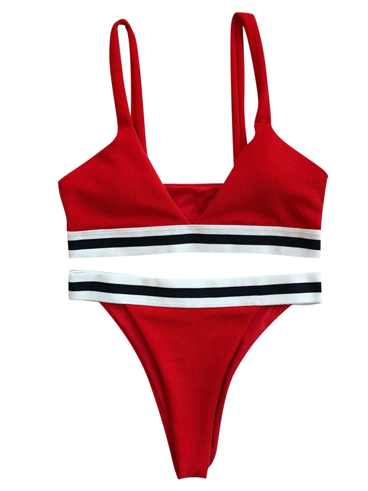 Women Swimsuit Sexy Triangle Cup Two Piece Bikini 2022 Summer Triangular Contrast Swimwear Beach New Style Bathing Suit
Women Swimsuit Sexy Triangle Cup Two Piece Bikini 2022 Summer Triangular Contrast Swimwear Beach New Style Bathing Suit