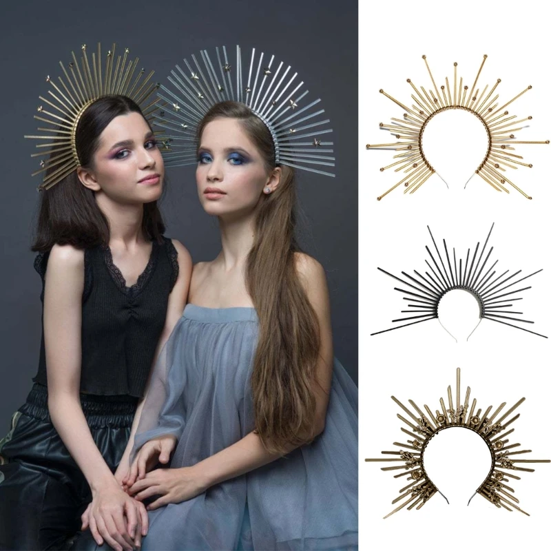 HaloCrown Headpiece Baroque Tiara Crown Cosplay CMary Halocrown Headband Spiked Halocrown Greek
HaloCrown Headpiece Baroque Tiara Crown Cosplay CMary Halocrown Headband Spiked Halocrown Greek