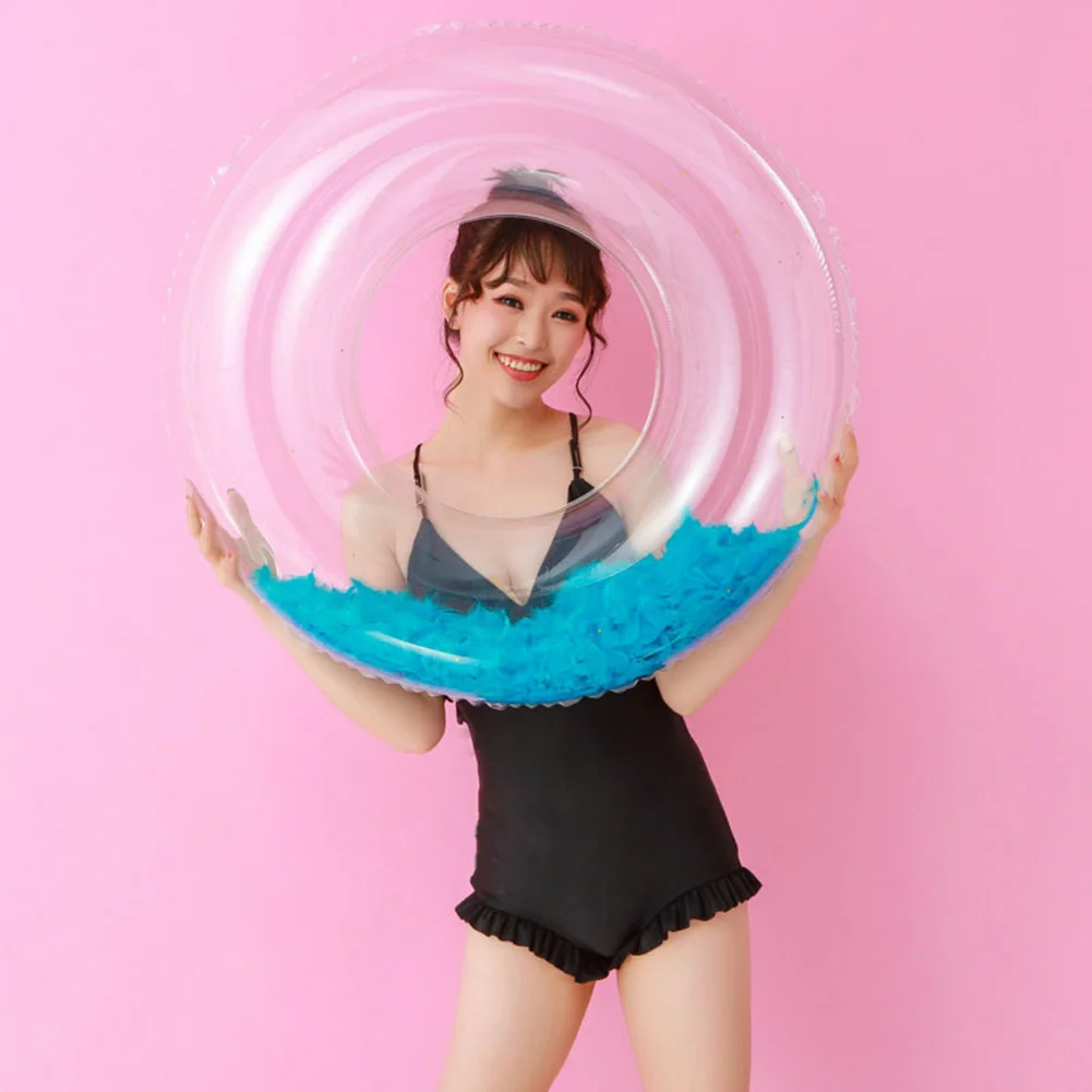 Floating Feather Swimming Ring Blue Summer Water Pool Beach Party Inflatable Swim Supplies Thickened Mattress
Floating Feather Swimming Ring Blue Summer Water Pool Beach Party Inflatable Swim Supplies Thickened Mattress