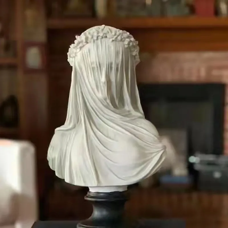 Veiled Lady Bust Museum Ltalian Bride Maiden Statue Sculpture Bust Home Decor Aesthetic for Home Art Collextion Ornament Crafts
Veiled Lady Bust Museum Ltalian Bride Maiden Statue Sculpture Bust Home Decor Aesthetic for Home Art Collextion Ornament Crafts