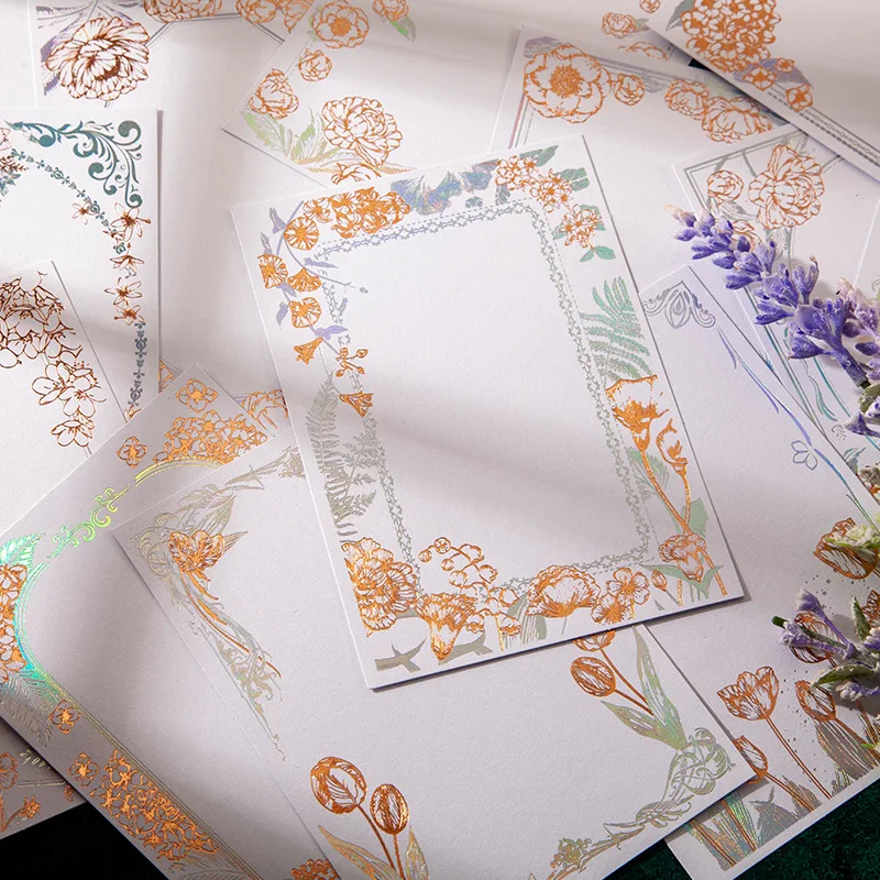 10Sheets Retro Gilding Laser Flower Material Paper Decorative Scrapbooking Vintage DIY Junk Journal Craft Background Papers
10Sheets Retro Gilding Laser Flower Material Paper Decorative Scrapbooking Vintage DIY Junk Journal Craft Background Papers