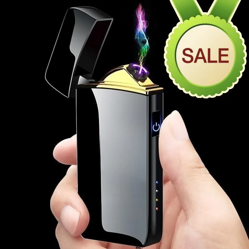2023 Hot Sale Dual Arc USB Rechargeable Windproof Metal Lighter Touch Sensor LED Display Outdoor Kitchen Portable Men's Gife
2023 Hot Sale Dual Arc USB Rechargeable Windproof Metal Lighter Touch Sensor LED Display Outdoor Kitchen Portable Men's Gife