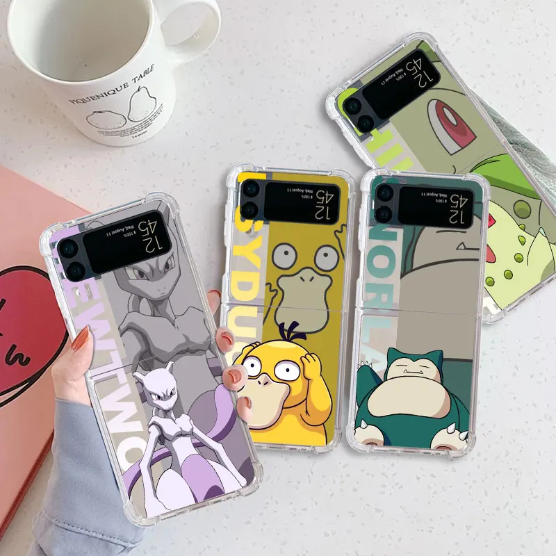 Pokemon Pikachu Gengar Luxury Case For Samsung Galaxy Z Flip 3 4 5G Funda Z Flip3 Clear PC Hard Shockproof Back Phone Shell
Pokemon Pikachu Gengar Luxury Case For Samsung Galaxy Z Flip 3 4 5G Funda Z Flip3 Clear PC Hard Shockproof Back Phone Shell