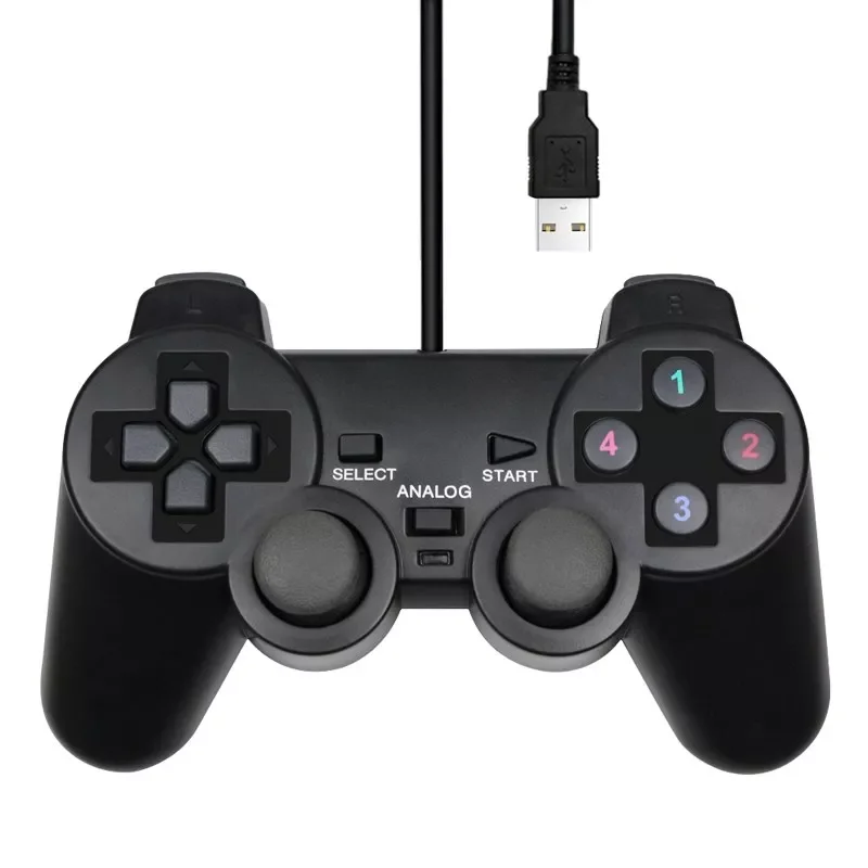 Wired USB PC Game Controller Gamepad For WinXP/Win7/8/10 Joypad For PC Windows Computer Laptop Black Game Joystick
Wired USB PC Game Controller Gamepad For WinXP/Win7/8/10 Joypad For PC Windows Computer Laptop Black Game Joystick