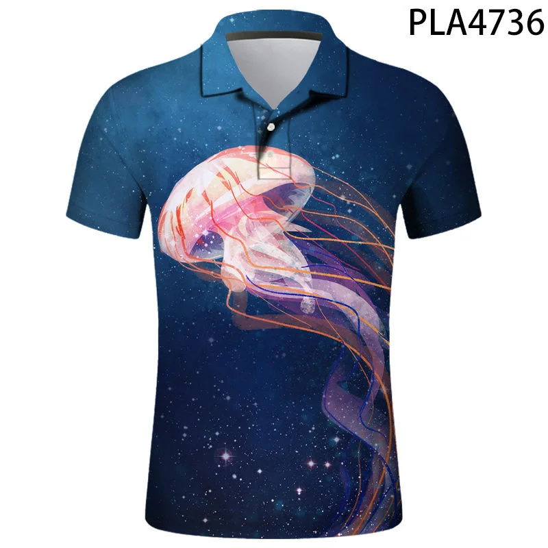 Polo Shirt New Cool Streetwear Tops Summer Short Sleeve Men Camisas 3D Printed Jellyfish Casual Harajuku Polo Homme Ropa
Polo Shirt New Cool Streetwear Tops Summer Short Sleeve Men Camisas 3D Printed Jellyfish Casual Harajuku Polo Homme Ropa