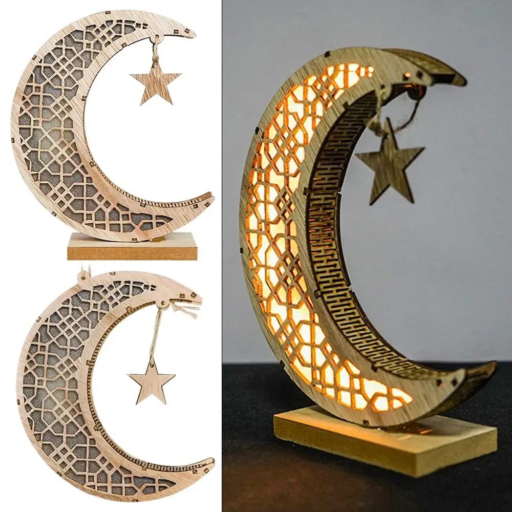Supplies Led Lights Decor Ramadan Decorations Table Lamp Moon Shape Night Light 3D Wooden EID Mubarak Light Night Lamp
Supplies Led Lights Decor Ramadan Decorations Table Lamp Moon Shape Night Light 3D Wooden EID Mubarak Light Night Lamp