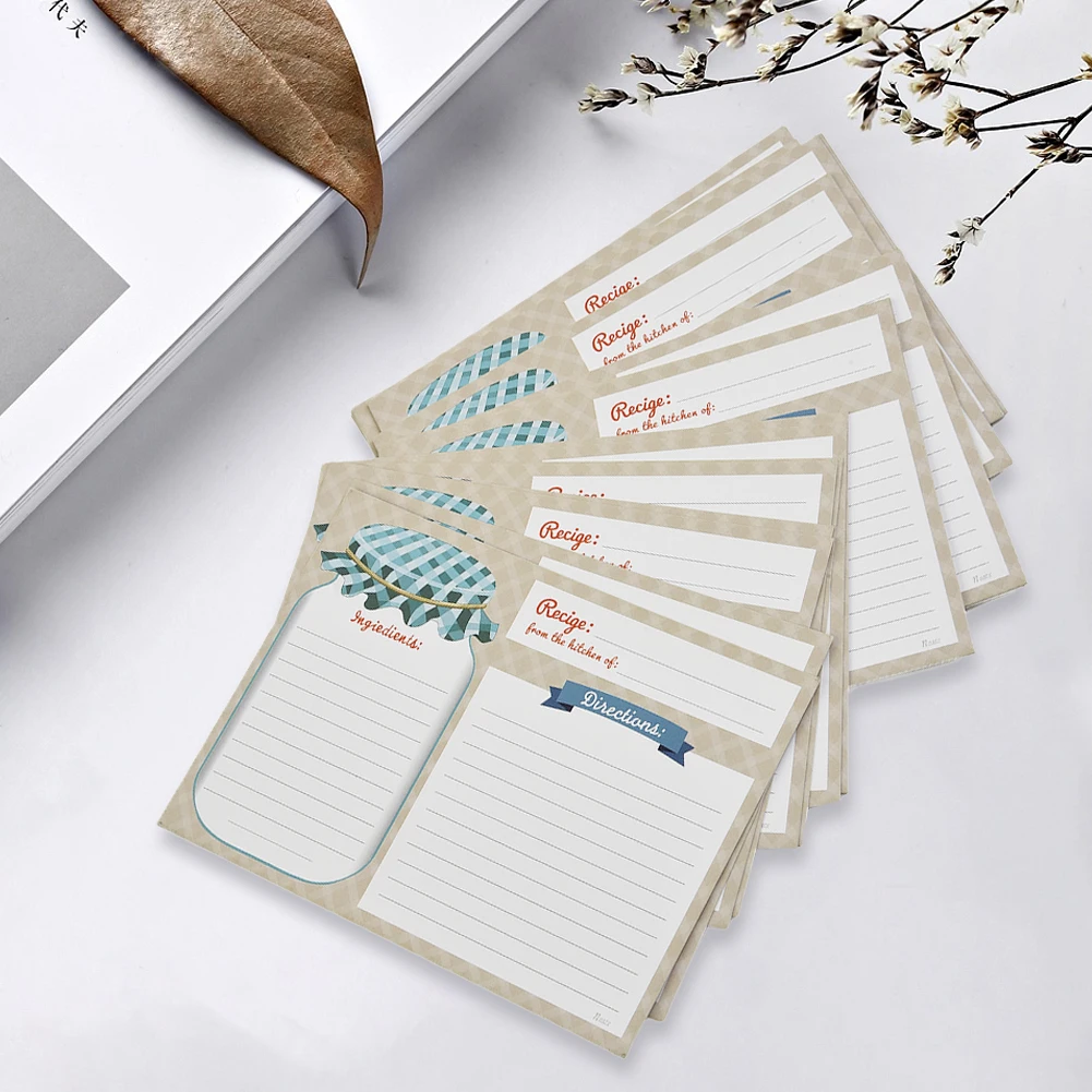 Recipe Book Kitchens Recipe Cards Cooking Gift Double Sided Blank High Quality Paper 10x14CM 25 PCS Kitchen Storage
Recipe Book Kitchens Recipe Cards Cooking Gift Double Sided Blank High Quality Paper 10x14CM 25 PCS Kitchen Storage