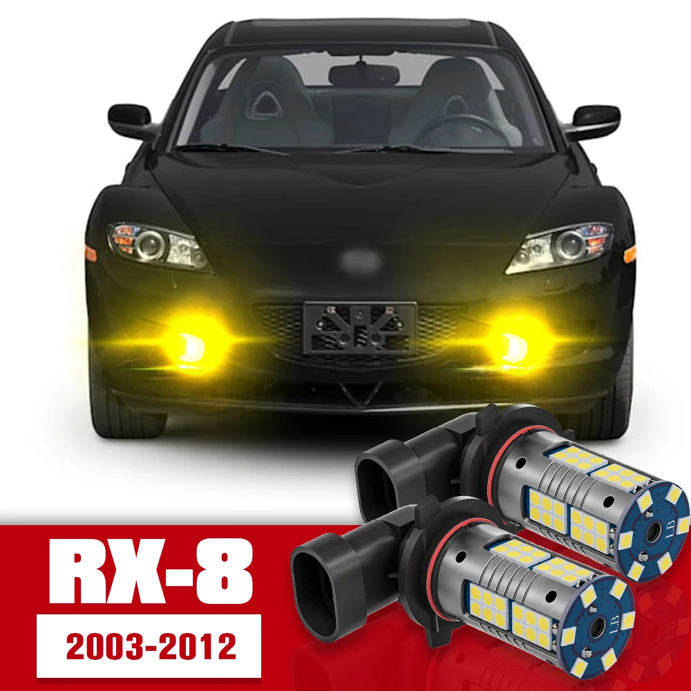 

2pcs Front Fog Light Accessories LED Bulb Lamp For Mazda RX-8 RX 8 RX8 SE FE 2003 2004 2005 2006 2007 2008 2009 2010 2011 2012