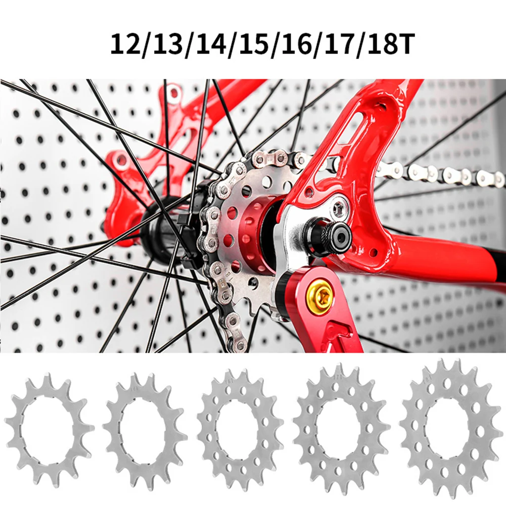 12T/13T/14T/15T/16T/17T/18T Bicycle Bike Sprocket Fixed Single Speed Cog Thread Ring Suitable For 7/8/9/10/11 Speed Chain
12T/13T/14T/15T/16T/17T/18T Bicycle Bike Sprocket Fixed Single Speed Cog Thread Ring Suitable For 7/8/9/10/11 Speed Chain