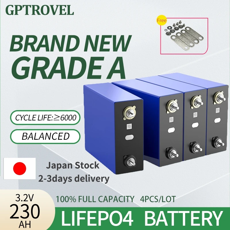 Литий-ионная аккумуляторная батарея класса А, 3,2 В, 100% Ач, 4 шт. 
Литий-ионная аккумуляторная батарея класса А, 3,2 В, 100% Ач, 4 шт.