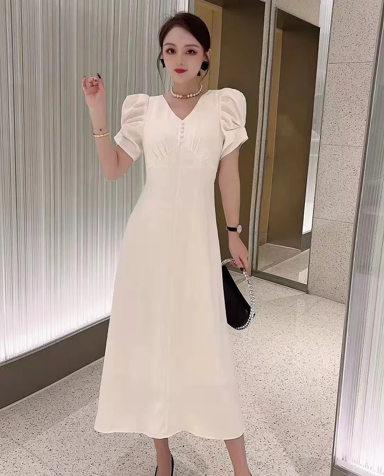 High Quality Brand New 2022 Summer Dress Women V-Neck Tunic Button Deco Short Sleeve Mid-Calf Length Pink White Black Dress Belt
High Quality Brand New 2022 Summer Dress Women V-Neck Tunic Button Deco Short Sleeve Mid-Calf Length Pink White Black Dress Belt