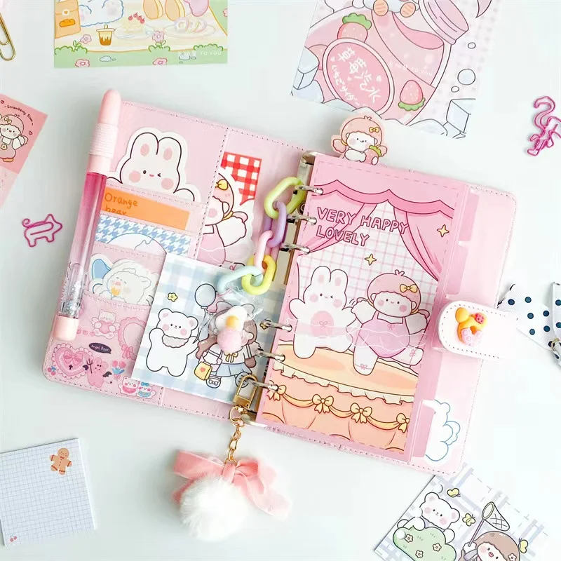 Macaron color PU Leather DIY Binder Notebook Cute girl heart Handbook set Diary Agenda Planner Hard Cover Refill Journal
Macaron color PU Leather DIY Binder Notebook Cute girl heart Handbook set Diary Agenda Planner Hard Cover Refill Journal