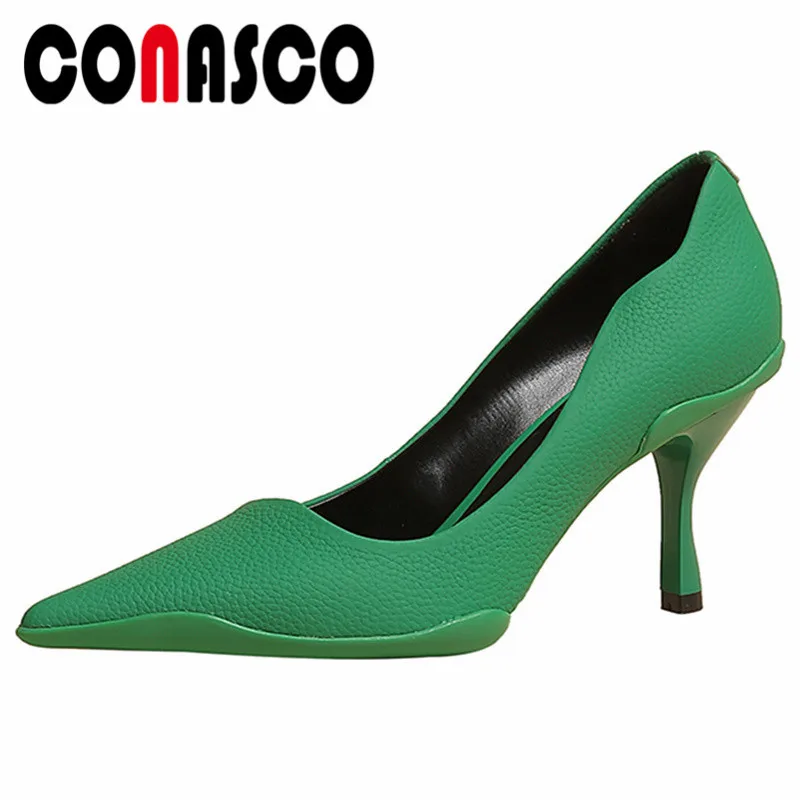 CONASCO Party Prom Elegant Women Pumps High Heels Sexy Genuine Leather 2022 Spring Summer New Arrival High Quality Shoes Woman
CONASCO Party Prom Elegant Women Pumps High Heels Sexy Genuine Leather 2022 Spring Summer New Arrival High Quality Shoes Woman