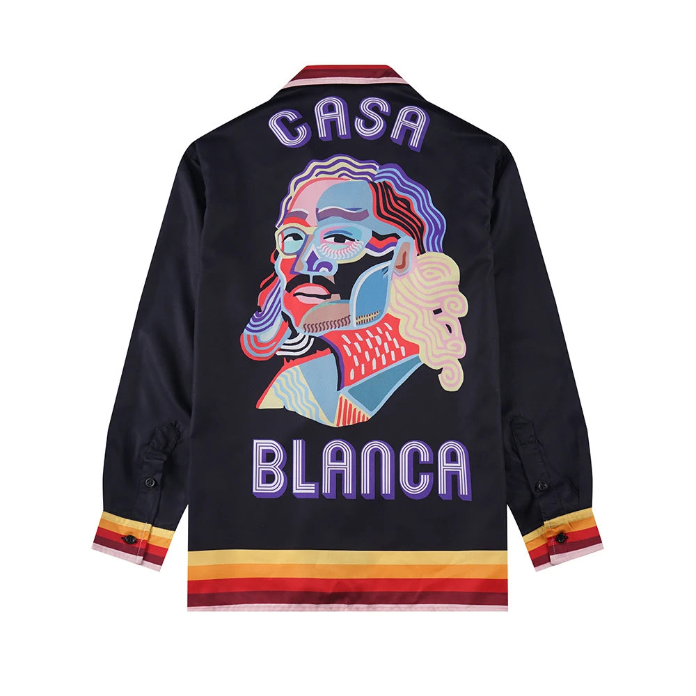 Thin Fabric Character Head Letter Logo Print Baggy Y2K Casablanca Shirts for Men and Women Lapel Long Sleeve Hawaiian Clothes
Thin Fabric Character Head Letter Logo Print Baggy Y2K Casablanca Shirts for Men and Women Lapel Long Sleeve Hawaiian Clothes