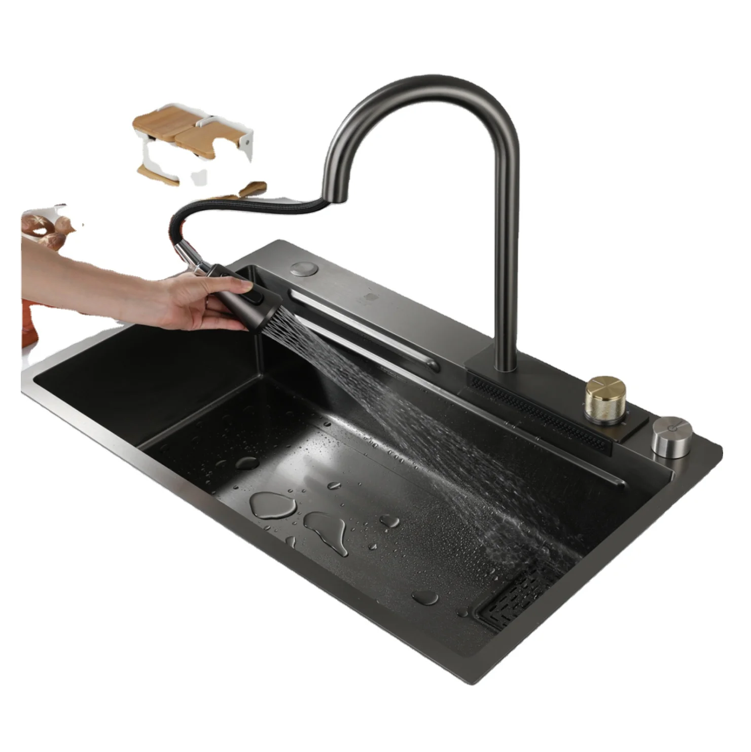 Rectangular Single Bowl Handmade Sink 201 304 Stainless Steel Kitchen Sink
Rectangular Single Bowl Handmade Sink 201 304 Stainless Steel Kitchen Sink