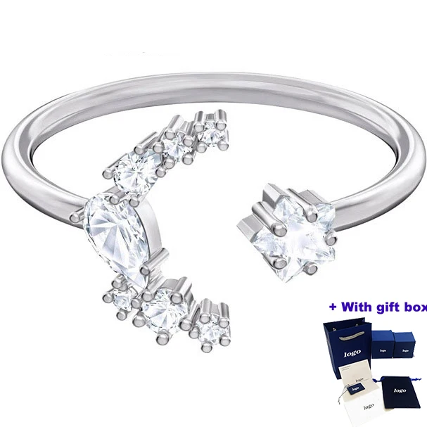 High quality silver starry sky and moon opening women's ring, enhancing temperament, beautiful and moving, free of shipping
High quality silver starry sky and moon opening women's ring, enhancing temperament, beautiful and moving, free of shipping