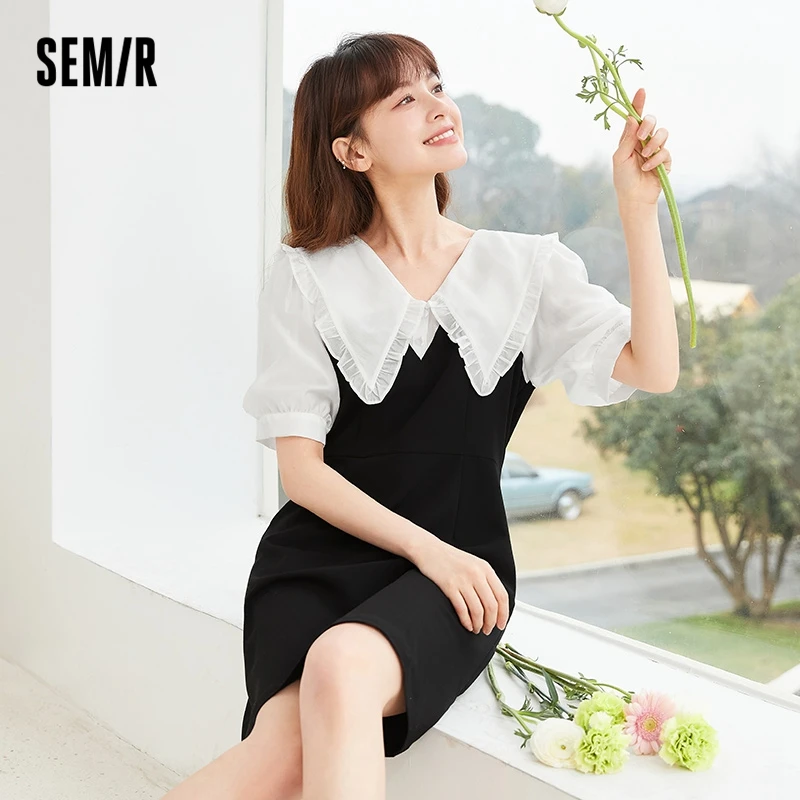Semir Slim Dress Women Summer Temperament Celebrity Style High-End Lapel 2022 New Black And White Dresses
Semir Slim Dress Women Summer Temperament Celebrity Style High-End Lapel 2022 New Black And White Dresses